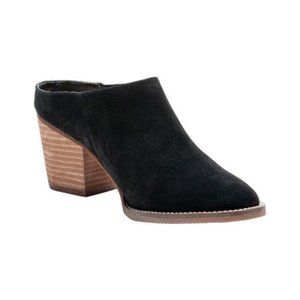 NORWICH Heeled Mule Waterproof Suede, Black NIB size 9.5